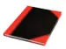 Cahier de notes Bantex noir/rouge A4 ligné 70g 96 feuilles