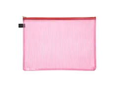 Trousse Foldersys A4 EVA sans PVC rouge transparent