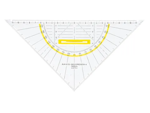 Geodriehoek Aristo 22 cm afneembare greep