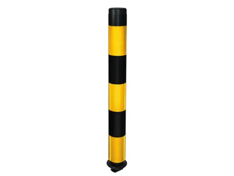 kantelpaal,rond,HxØ 1000x100mm,PE,retro-reflecterend,zelfoprichtend