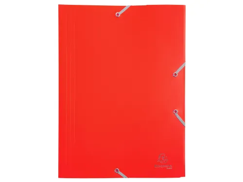 Elastomap A4 Assorti 3 Kleppen Polypropyleen 4/10de Ondoorschijnend