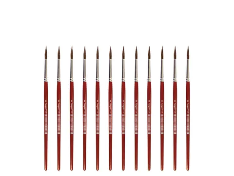 Penseel Kangaro Serie 120 rond Nr. 8 geitenhaar doos 12 stuks