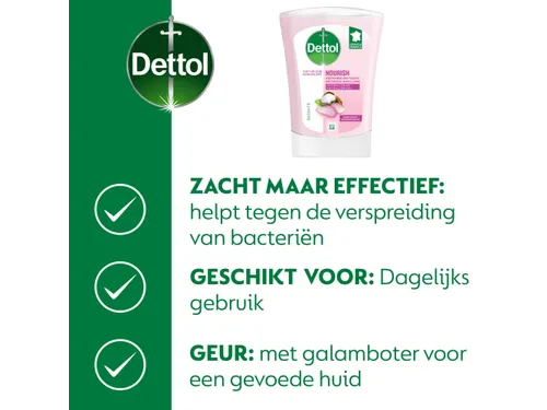 Dettol No Touch Handzeep Nourish Rozenwater & Sheaboter vulling 250ml