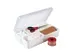 Q-line EHBO 4-vaks doos wit rood - 24,5x15x5,2cm