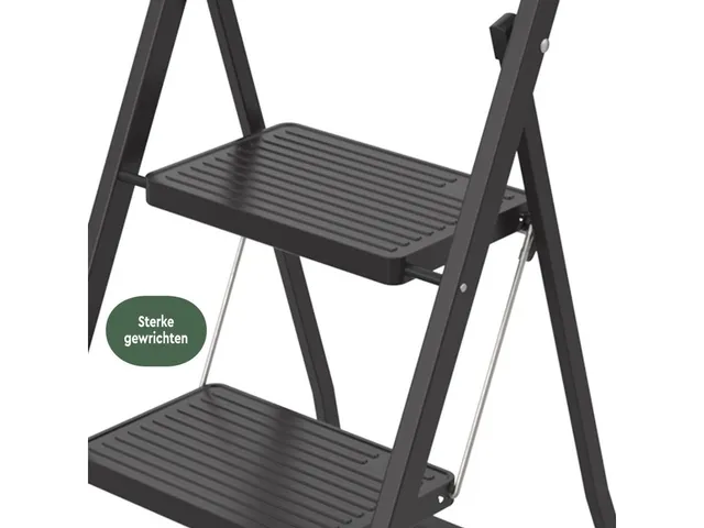 Escabeau aluminium 2 marches SL200 noir