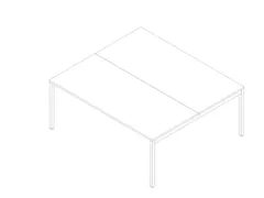 In hoogte verstelbare benchtafel,HxBxD 680-760x1800x1600mm,blad wit