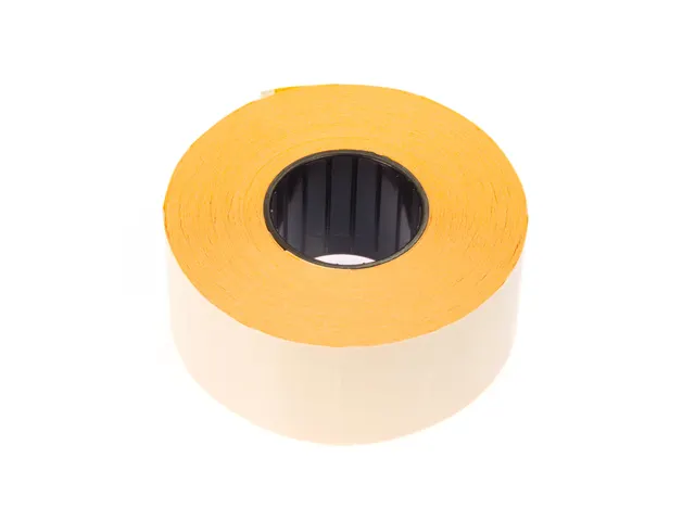 #*Prijstang etiket non perm. fluor oranje 1000 et.op rol 26 x 16 mm R