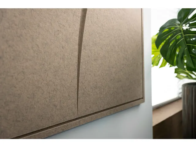 Acoustic Art FLOW XL 160x120cm Bruin Akoestisch kunstwerk Organisch