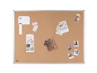 Prikbord Quantore 90x120cm kurk aluminium lijst - 3