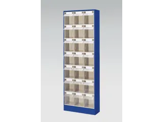 Transparante Magazijnbakken 21Bakken Abs-Kunststof Corpus Ral5010 - 2