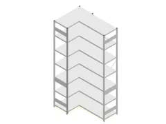 Hoekstelling Hxbxd 3000x1060/1515x535mm Veldlast 900kg 2x7legborden