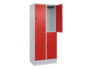 dubbeldekse locker,HxBxD 1950x800x500mm,2x2vak.,vak B 400mm - 2