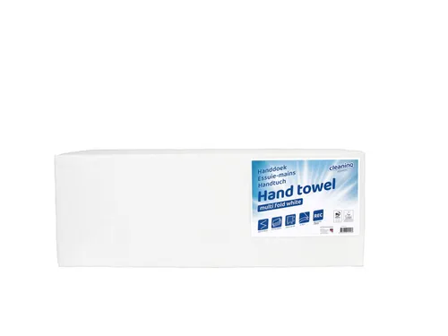 Handdoek Cleaninq Intervouw 2-laags 24x20.5cm Wit 25x150 stuks