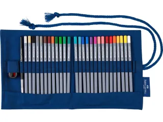 Roletui katoen blauw capaciteit 28 stuks - 3