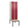 locker met bank,HxBxD 2120x600x815mm,2vak,vak B 300mm,draaigrendel