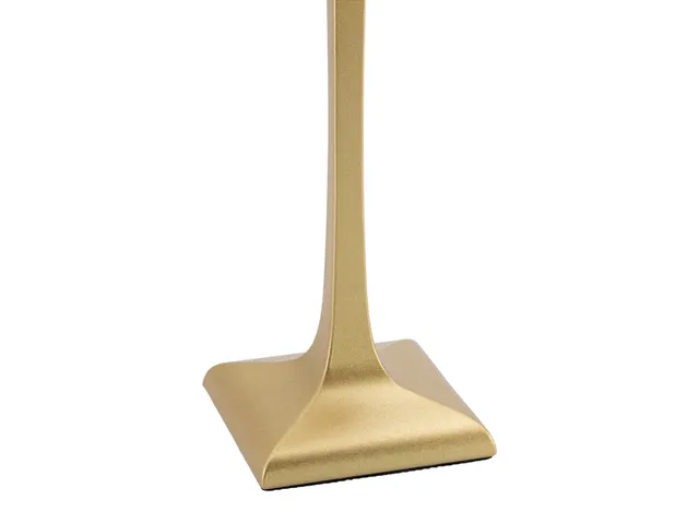 Lampe de table Securit Roma LED rechargeable dimmable noir-or