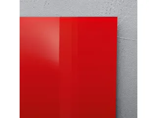 glasmagneetbord Sigel Artverum 48x48x1.5cm rood - 10