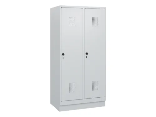 schoollocker,HxBxD 1630x800x500mm,2vak,vak B 400mm,draaigrendel,sokkel