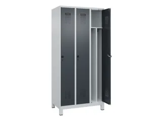 locker voor scheiding van kleding,HxBxD 1950x900x500mm,3vak - 1