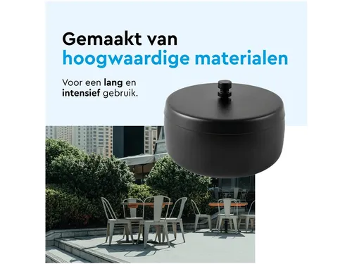 Asbak BRASQ tafelmodel 1 liter met deksel AT700 zwart