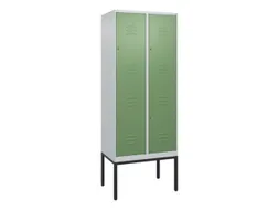 dubbeldekse locker,HxBxD 2120x800x500mm,2x2vak.,vak B 400mm