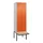 PBM-locker met bank,HxBxD 2120x600x815mm,2vak,vak B 300mm,draaigrendel