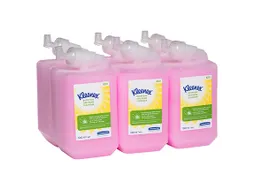 Kleenex 6331 Zeepvulling handreiniger roze 1 Liter doos 6 flacons