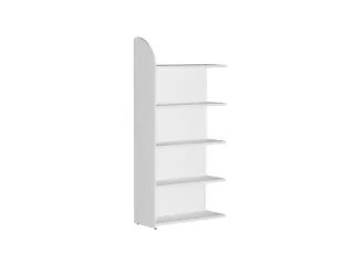Basisveld Hxbxd 1900x820x325mm 5legborden 1zijpaneel Achterwand Wit - 3