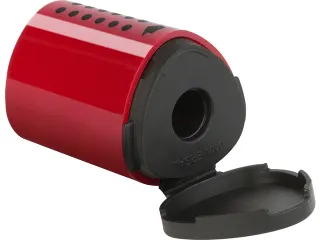 puntenslijper Faber-Castell GRIP 2001 mini blauw/rood assorti display - 3