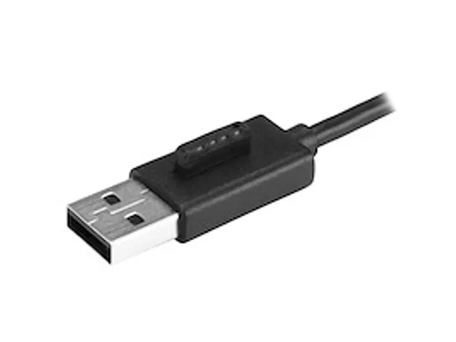 4-poorts draagbare USB 2.0 hub met geïntegreerde kabel