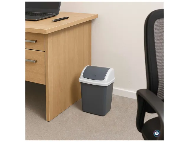 MAUL Afvalemmer MAULswing 10 Liter Grijs