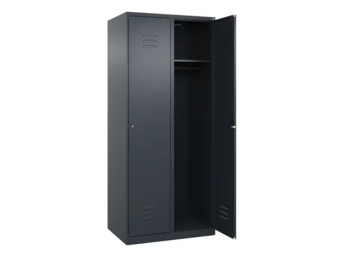 locker,HxBxD 1850x800x500mm,2vak,vak B 400mm,cil.-slot,staand op vloer