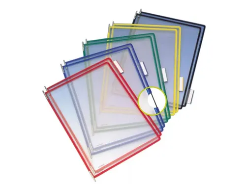 Zichtpaneel Tarifold A4 verticaal 230x343mm Assorti 10 stuks