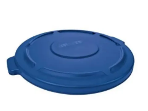 Ronde Deksel Brute Container 75.7 Liter Rubbermaid Blauw