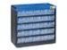 Magazijnkast,HxBxD 285x300x135mm,25lade(n),laden doorschijnend wit