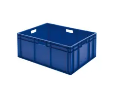 Euronorm Stapelkrat 320x800x600mm 127liter Wanden/bodem Gesloten Blauw
