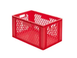 Euronorm-Stapelbak 61l H X L X B 320x600x400mm Rood