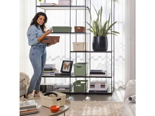 Sigma Home opbergbox 13L bruin - 35x24,6x18,3cm