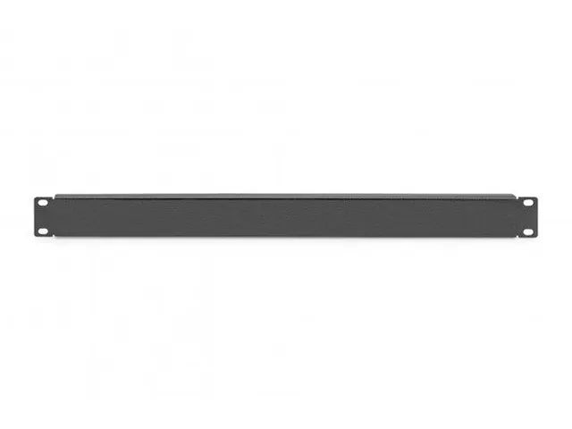 1U Blinde Afdekplaat voor 483 mm (19 inch) kasten Zwart
