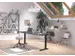 In hoogte verstelbaar bureau,HxBxD 680-910x1800x800mm,blad grafiet
