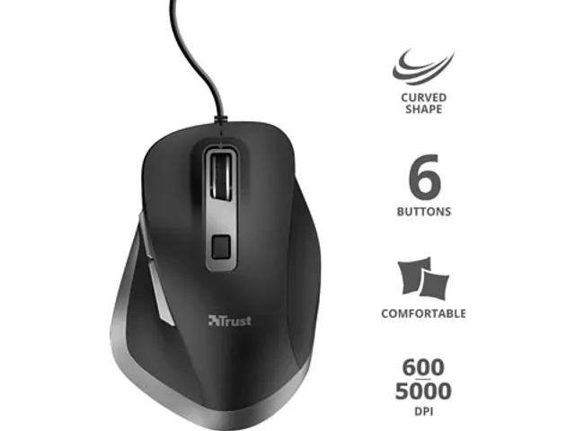 Fyda Comfort muis, zwart