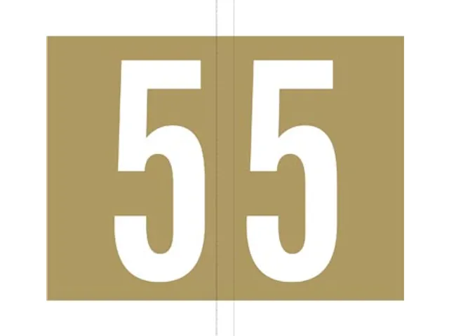 Jalema codetab 5 Goud gelamineerd, rol van 500 tabs