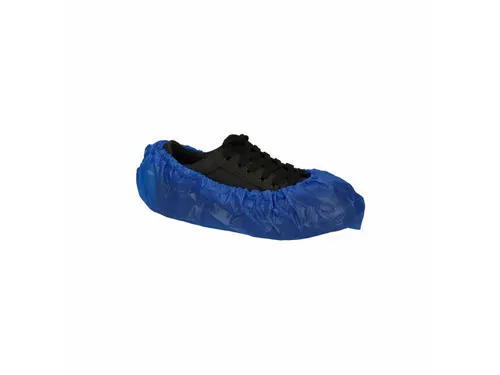CPE schoenovertrek blauw 41x15cm 130mu 500 Stuks