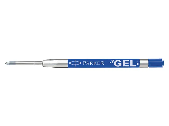 Gelschrijvervulling Parker Quink medium blauw blister à 1 stuk