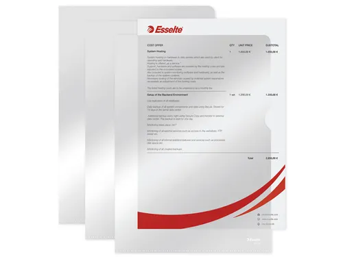 L-map Esselte Standaard A4 Pp Transparant 0.11mm