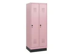 schoollocker,HxBxD 1630x600x500mm,2vak,vak B 300mm,draaigrendel,sokkel