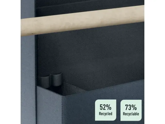 Organiseur de bureau portable Leitz tissu gris foncé