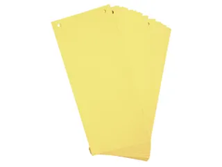 Tabstroken horiz180g perfo 105X240 geel - 1