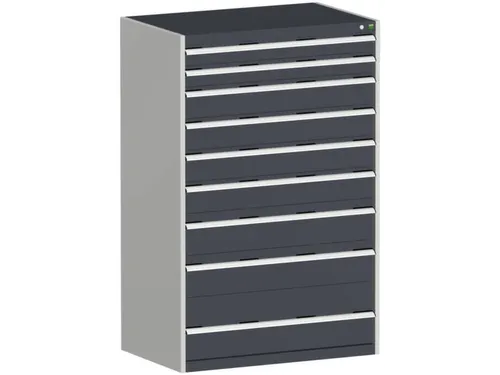 ladekast HxBxD 1600x1050x650mm 9laden zware lasten RAL7035 RAL7016