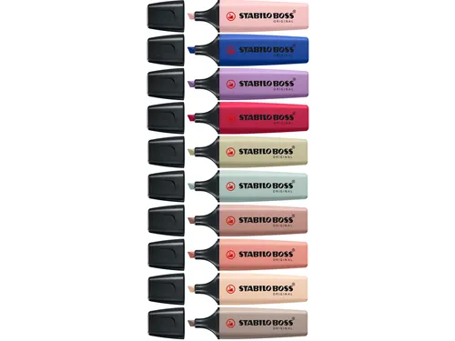 Markeerstift STABILO Boss Wildflower NatureColors 10 stuks assorti